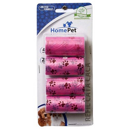 Cata Caca Refil Home Pet (4 Rolos c/ 20 sacos)