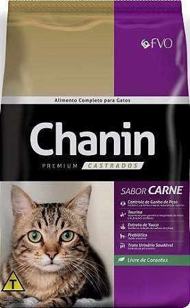 Chanin Gatos Castrados Carne/Frango 10kg