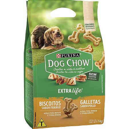 Biscoito Dog Chow Adulto Mini/Pequenas Frango