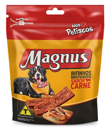 Bifinho mastigável Carne Magnus 500g - VAL. 14/11/2026