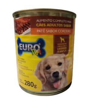 Europet Cão Adulto Pate Cordeiro 280g