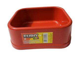 Comedouro Plastico Europet 350m - Vermelho