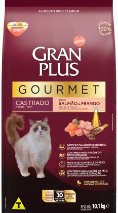 Granplus Gourmet Gatos Castrados Salmão/Frango 3kg