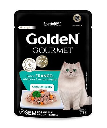 Sache Golden Gourmet Gatos Castrados Frango 70g
