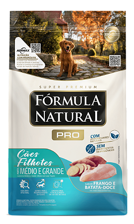 Formula Natural Pro Cães Filhotes Raças Medias/Grandes 15kg