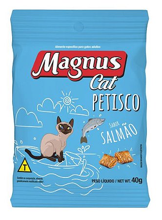 Snack Magnus Gatos Petisco Salmão 40g