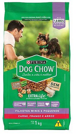 Dog Chow Cães Filhotes Raças Pequenas 1kg