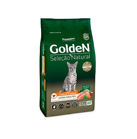 Golden Seleção Natural Gatos Adultos Frango 10kg
