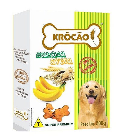 Biscoito Krócão Integral Banana e Aveia 500g