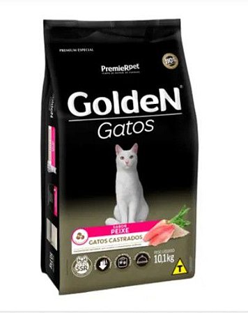 Golden Gatos Castrados Peixe 10kg