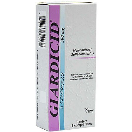 Giardicid 500mg c/ 5 comprimidos