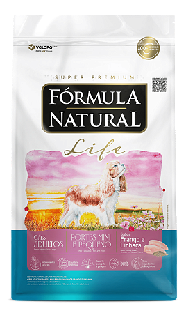 Formula Natural Life Cães Adultos Raças Mini/Pequenas 7kg