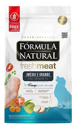 Formula Natural Fresh Meat Cães Senior Raças Medias/Grandes 12kg