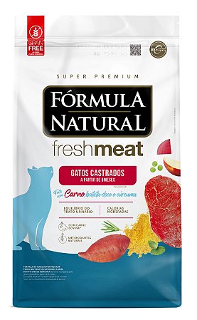 Formula Natural Fresh Meat Gatos Castrados Carne 10kg