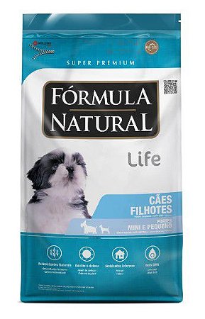 Formula Natural Life Cães Filhotes Porte Mini/Pequeno
