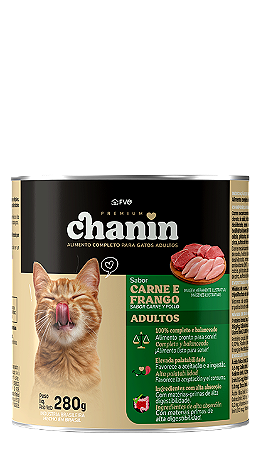 Chanin Gatos Adultos Frango/Carne 280g