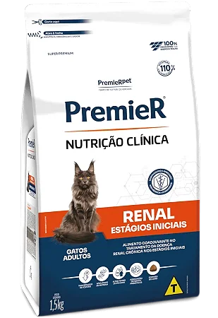 Premier Nutrição Clinica Gatos Renal Primeiro Estagio 1,5kg