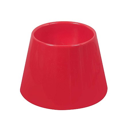 Comedouro/Bebedouro Plastico Alto Gatos/Cães - Tam. P - Vermelho