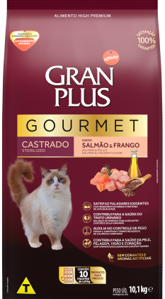 Granplus Gourmet Gatos Castrados Salmão/Frango 1kg