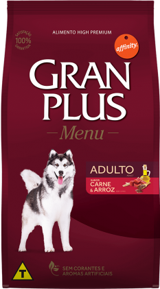 Granplus Menu Cães Adultos Raças Medias/Grandes Carne 3kg