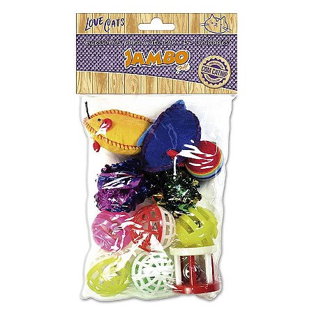 Kit Ratinho/Bolinha/Carrosel Gatos Colorido - 11 produtos