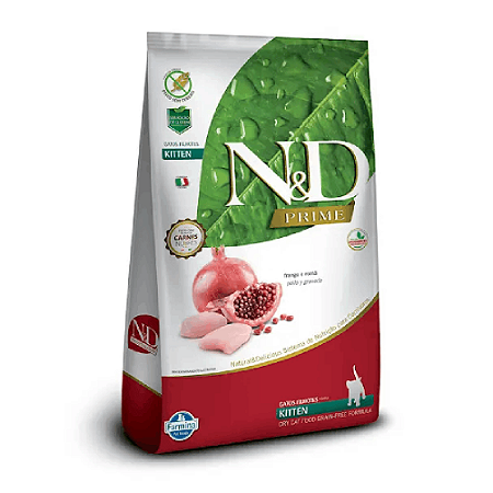 N&D Prime Gatos Filhotes Frango/Romã 1,5kg