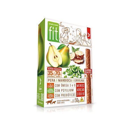 Snack Spin Pet Stick Fit Pera/Mandioca/Ervilha 50g