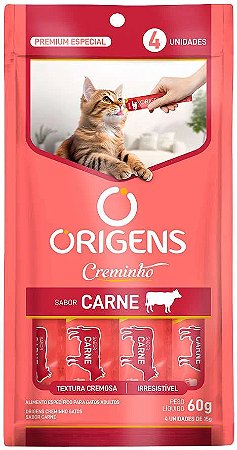 Origens Creamy Gatos Carne 60g (4 unidades)