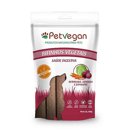 Bifinho PetVegan Beterraba/Cenoura/Espinafre 300g