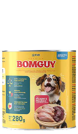 Bomguy Cães Adultos Figado/Frango 280g