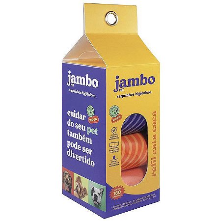 Cata Caca Refil Jambo New (8 Rolos c/ 20 sacos)