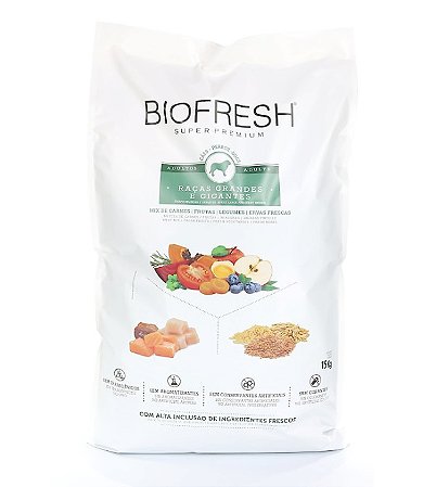 Biofresh Cães Adultos Raças Grandes/Gigantes 15kg