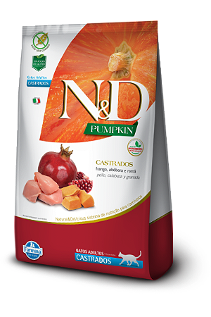 N&D Pumpkin Gatos Castrados Frango 400g