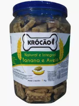 Biscoito Krocão Integral Banana/Aveia 1kg