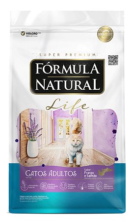 Formula Natural Life Gatos Adultos Frango/Salmão 7kg