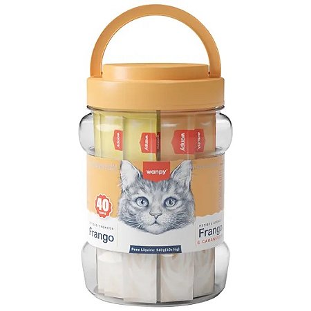 Wanpy Creamy Sortido Frango/Frango e Caranguejo 560g (40 unidades)