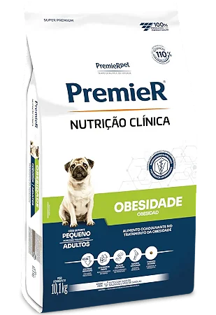 Premier Nutrição Clinica Cães Obesidade Raças Pequenas 2kg