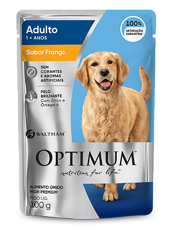 Sache Optimum Cães Adultos Raças Medias Frango 100g