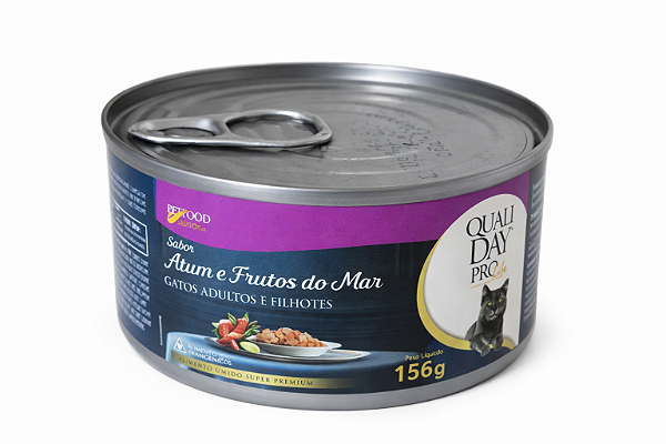Qualiday Prolife Gatos Filhotes/Adultos Atum/Frutos do mar 156g
