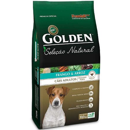 Golden Seleção Natural Cães Adultos Mini Bits Frango