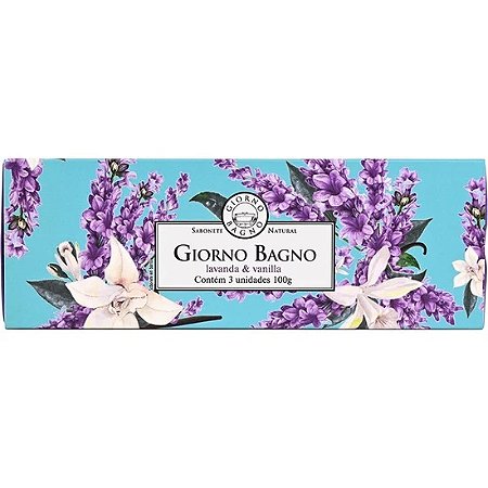 Kit Sabonete Barra Giorno Bagno - Lavanda/Vanilla 3x100g