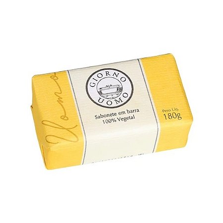 Sabonete em Barra Giorno Uomo - Amarelo 180g