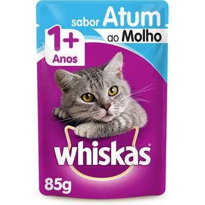 Sache Whiskas Gatos Adultos Atum ao Molho 85g