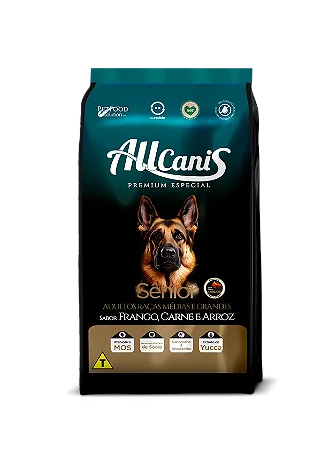 Allcanis Cães Senior Raças Médias 2,5kg