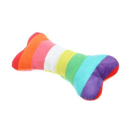 Brinquedo Pelucia - Osso Colorido [15cm]