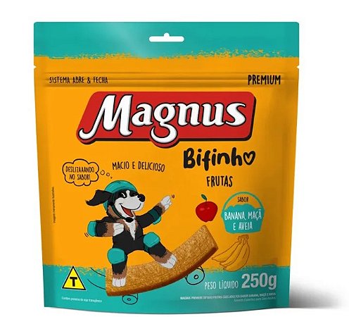 Bifinho mastigável Frutas Magnus 250g