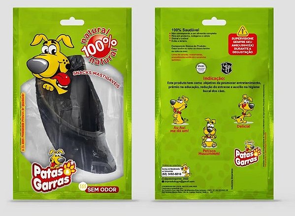 Casco Bovino Natural Patas e Garras 60g