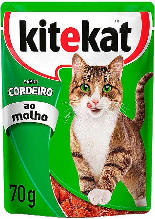Sache KiteKat Gatos Adultos Cordeiro 70g