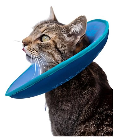 Colar Soft Ultraleve Gatos - Petroleo/Turquesa - Tam. M