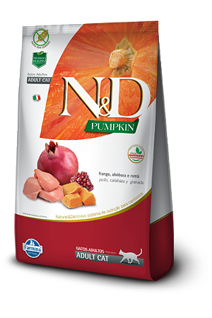 N&D Pumpkin Gatos Adultos Frango 400g